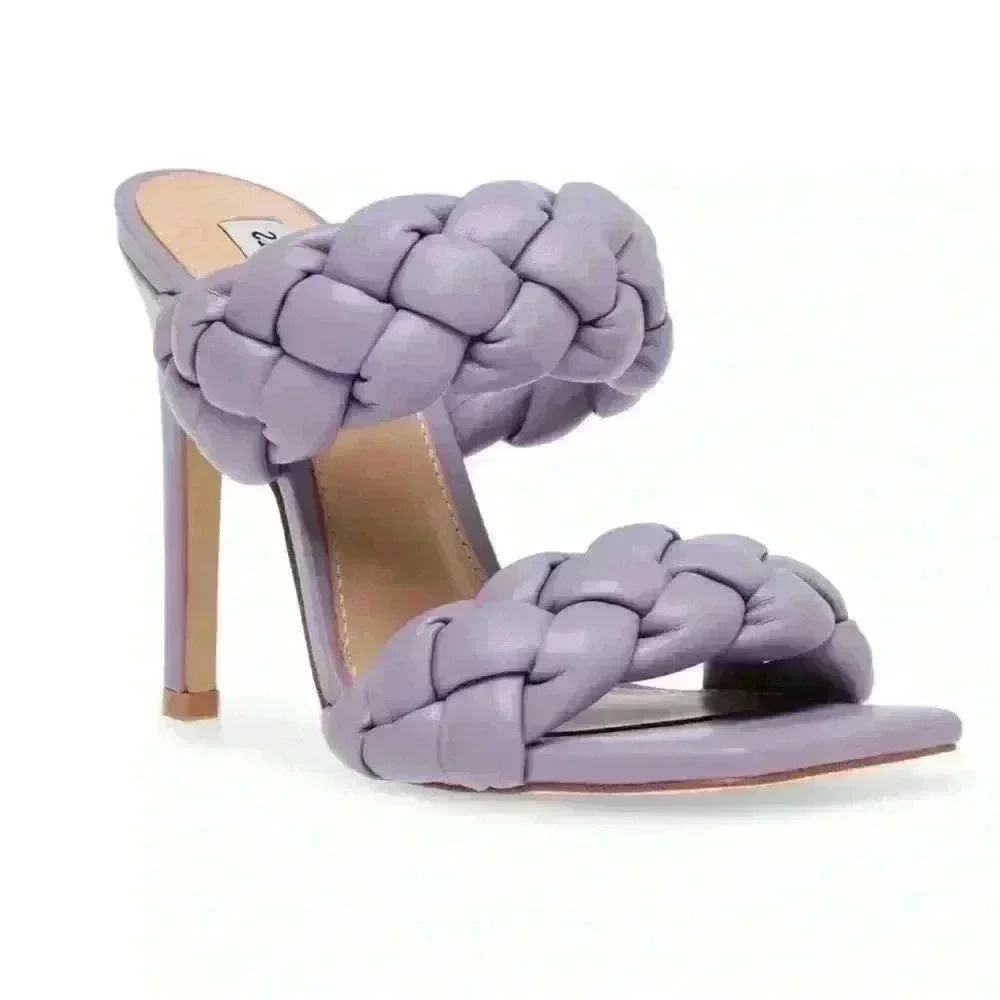 Steve Madden Kenley Lavender Braided Heels, Womens size 6.5 - Picture 2 of 16